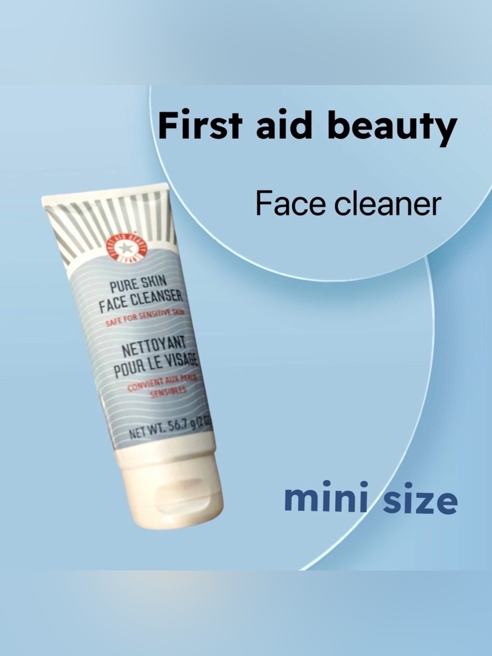 🇺🇸🆕NIB FIRST AID BEAUTY |MINI| Must have Gentle formula Face Cleanser